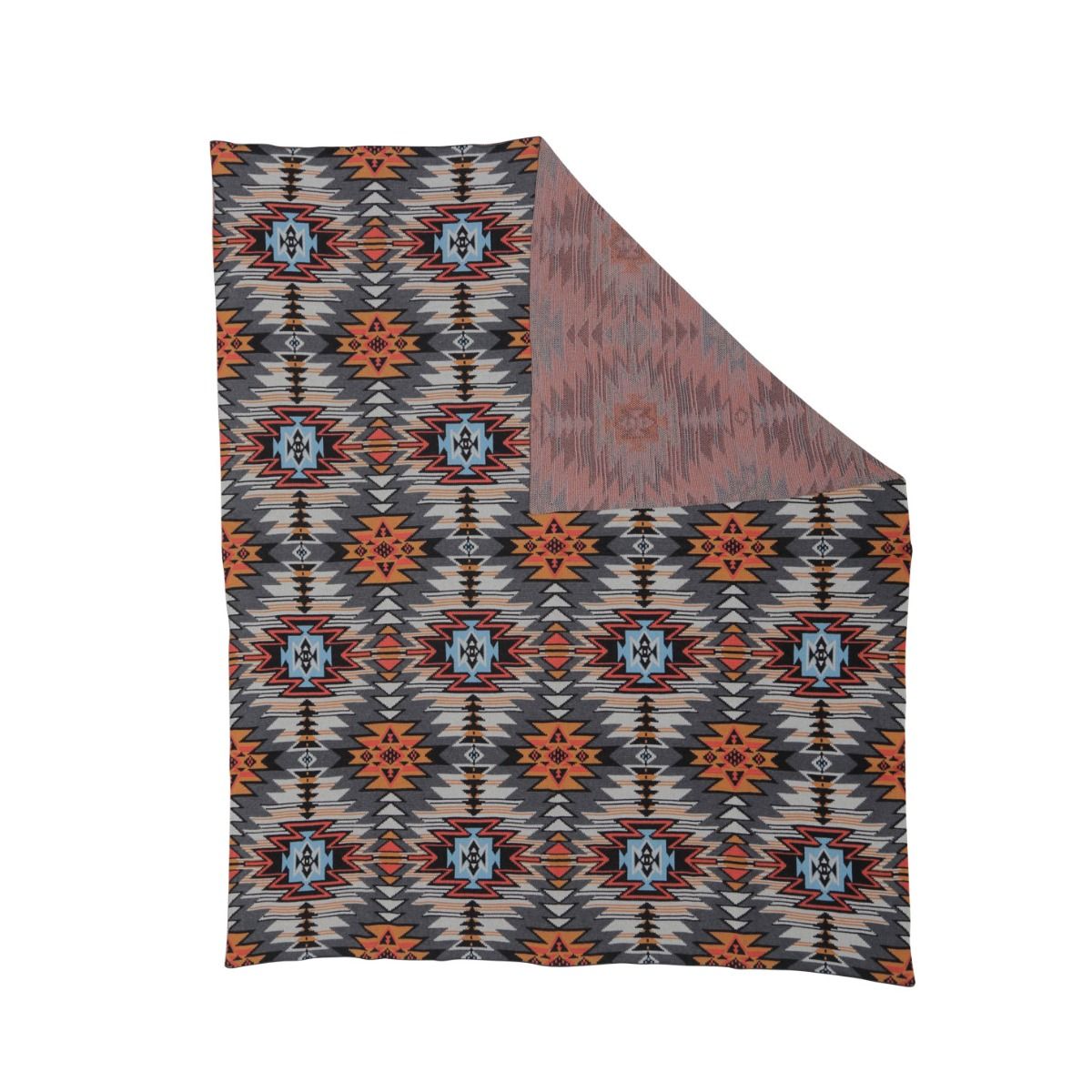 Black aztec online throw