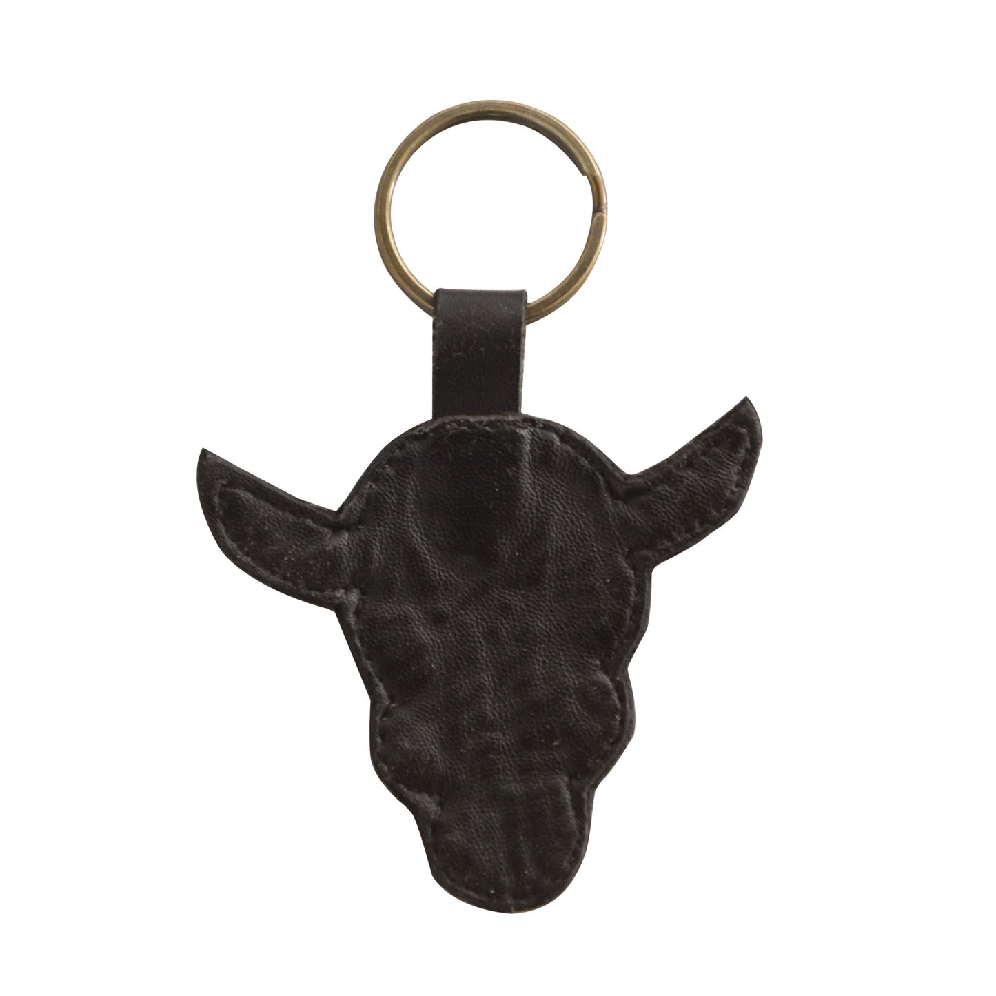 Antique Bull Keychain