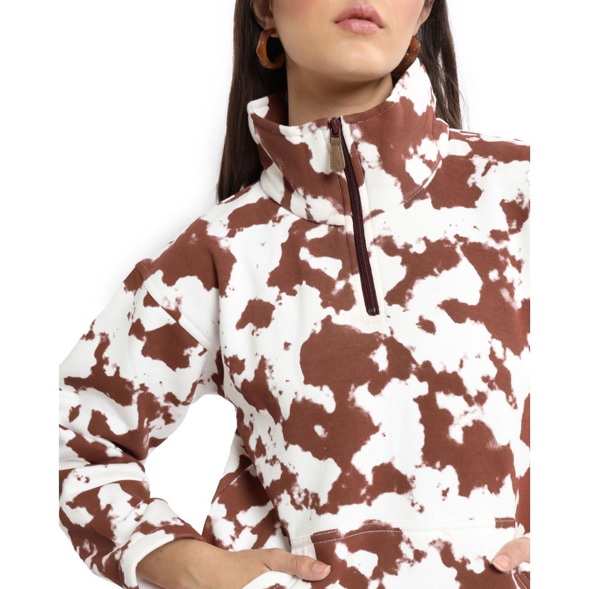 Brown Cow Quarter Zip