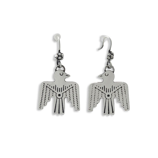 Silver Eagle Earrings