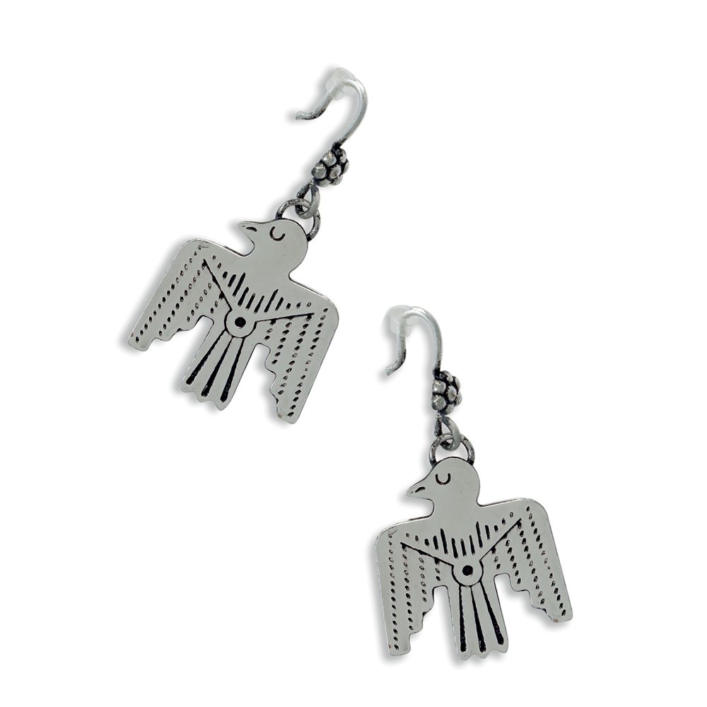 Silver Eagle Earrings