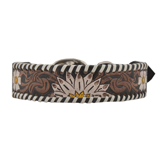 Oxy Daisy Leather Collar